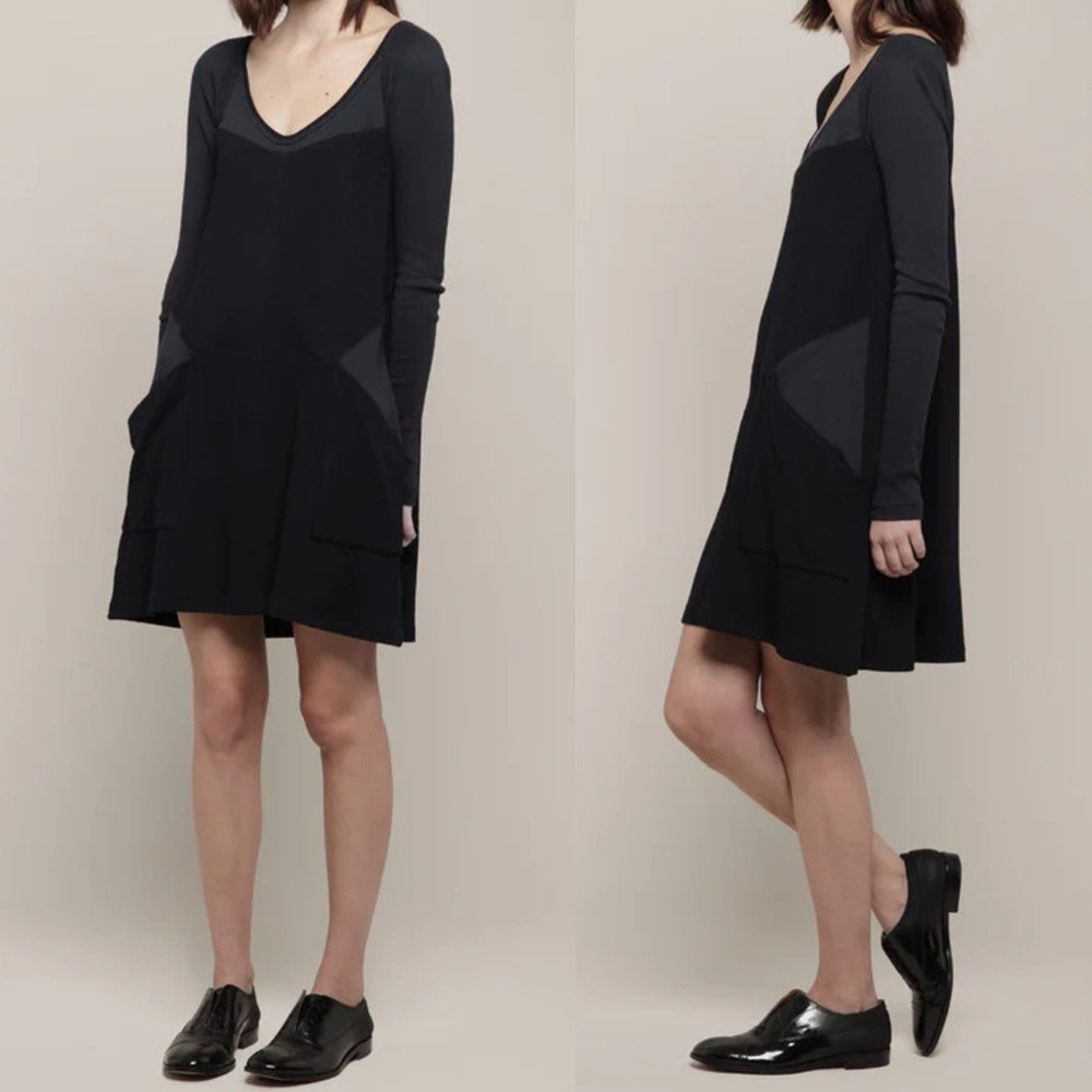 Proenza Schouler Black Trapeze Dress‎